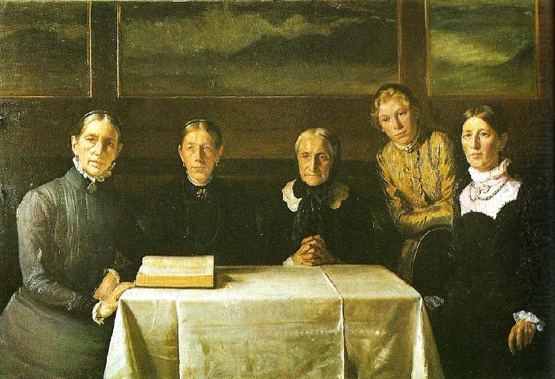 Michael Ancher det brondumske familiebillede china oil painting image
